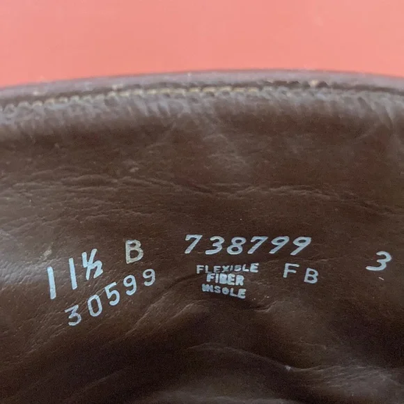 Vintage Florsheim Beatle boots Brown Side Zip Leather Size 11.5 - Picture 8 of 9